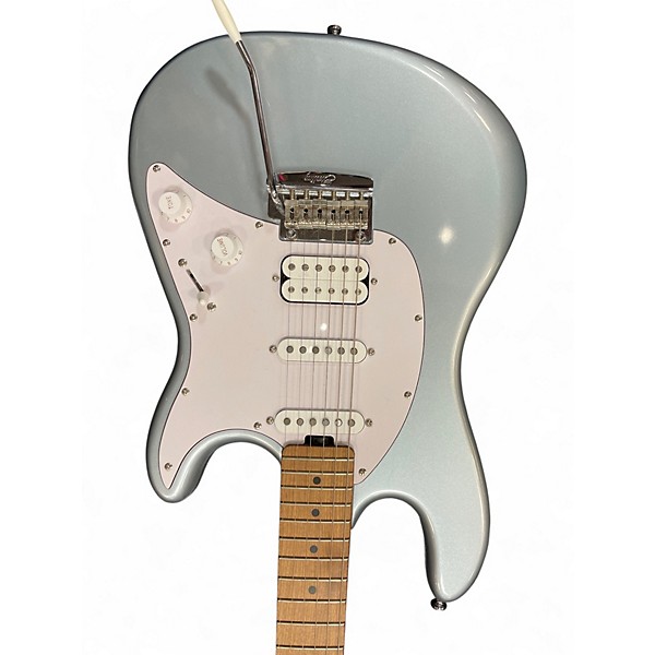 Used Sterling by Music Man CUTLASS Metallic Silver Solid Body Electric Guitar
