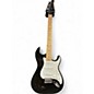 Used Silvertone S TYPE GUITAR BLACK Solid Body Electric Guitar