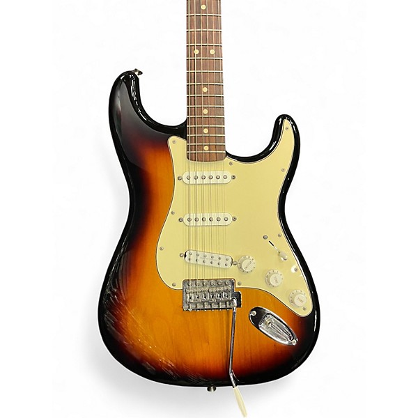 Used Fender Standard Stratocaster 3 Tone Sunburst Solid Body Electric Guitar