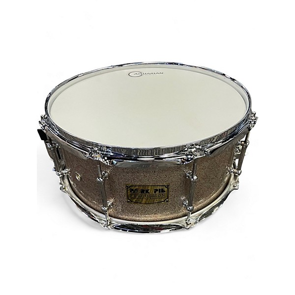 Used Pork Pie 13X5.5 PERCUSSION ROSE GOLD SPARKEL Drum