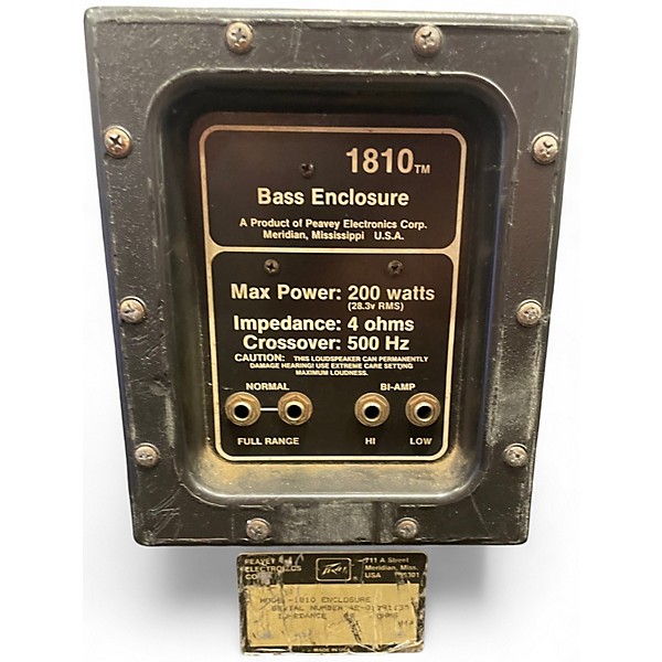 Used Peavey 1810 BASS CABINET Bass Cabinet