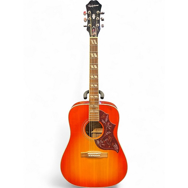 Used Epiphone HUMMINGBIRD STUDIO Heritage Cherry Sunburst Acoustic Electric Guitar
