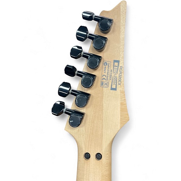 Used 2007 Ibanez RGR320EX Roadrage Black Solid Body Electric Guitar