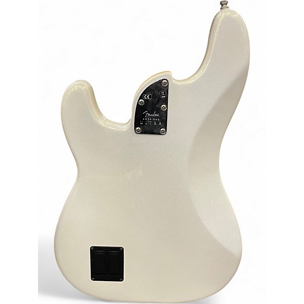 Used Fender American Ultra Precision Bass ARCTIC PEARL Electric Bass Guitar