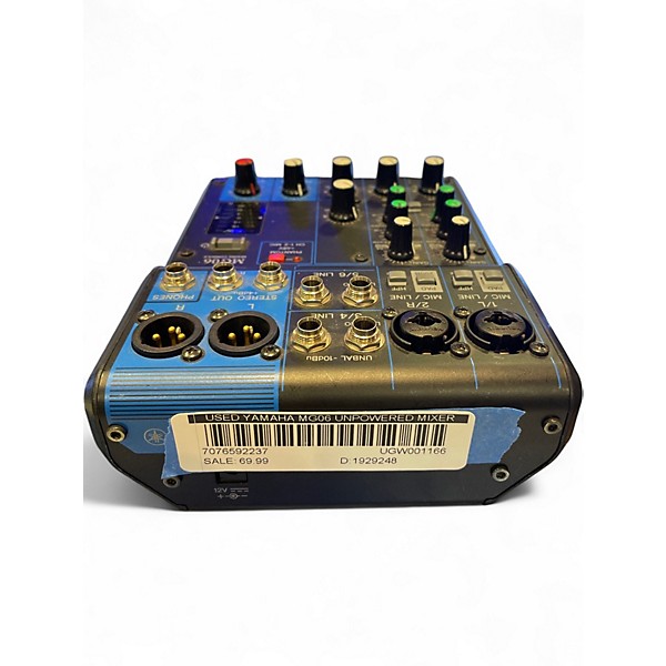 Used Yamaha MG06 Unpowered Mixer
