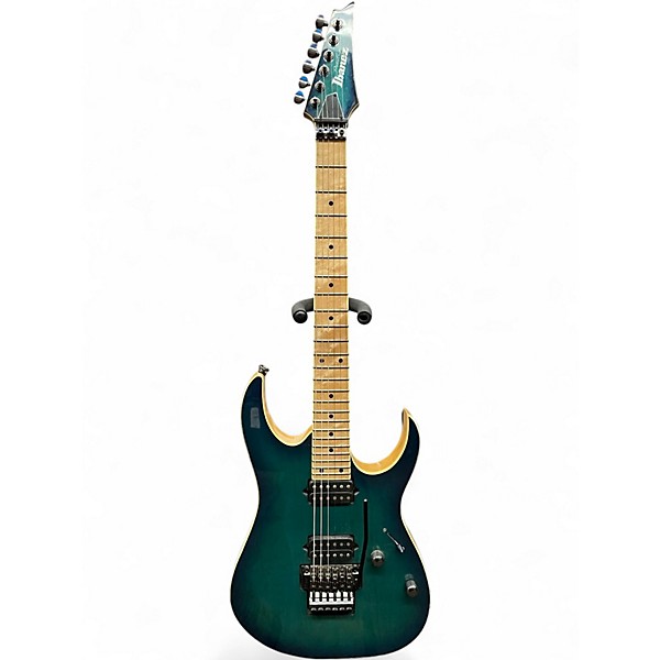 Used Ibanez PRESTIGE RG652AHM NEBULA GREEN Solid Body Electric Guitar