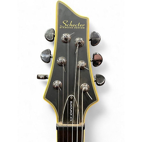 Used Schecter Guitar Research Blackjack ATX Flat Black Solid Body Electric Guitar