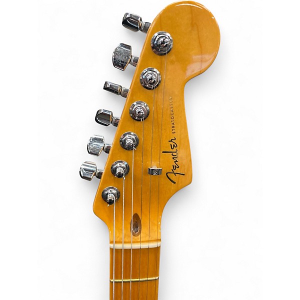 Used Fender American Ultra Stratocaster HSS Arctic Pearl Solid Body Electric Guitar