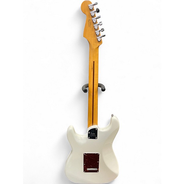 Used Fender American Ultra Stratocaster HSS Arctic Pearl Solid Body Electric Guitar