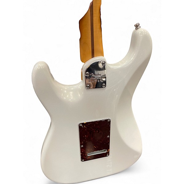 Used Fender American Ultra Stratocaster HSS Arctic Pearl Solid Body Electric Guitar