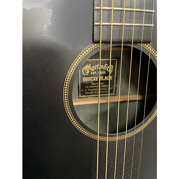 Used Martin 000CXE Black Acoustic Electric Guitar