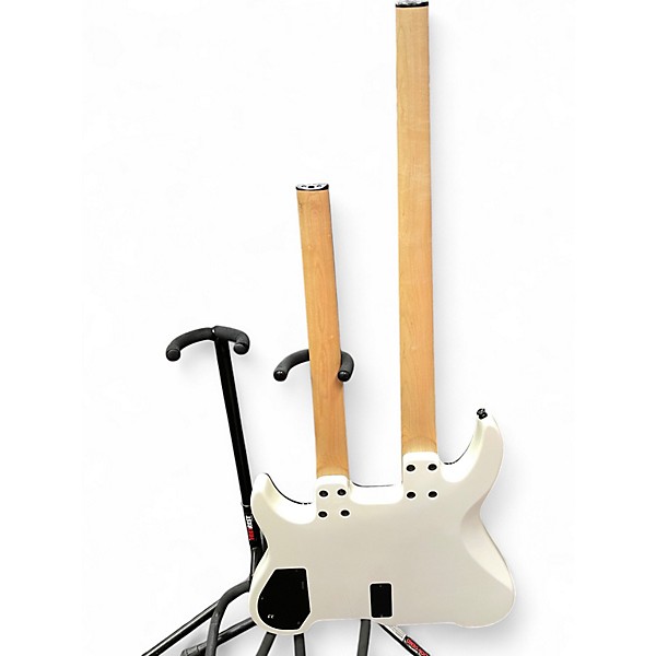 Used Spirit DOUBLENECK BASS AND GUITAR Olympic White Solid Body Electric Guitar