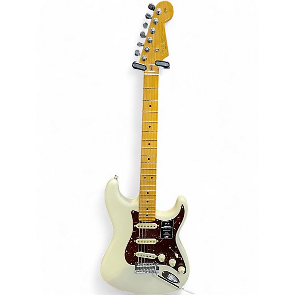 Used 2024 Fender American Professional II Stratocaster Olympic White Solid Body Electric Guitar