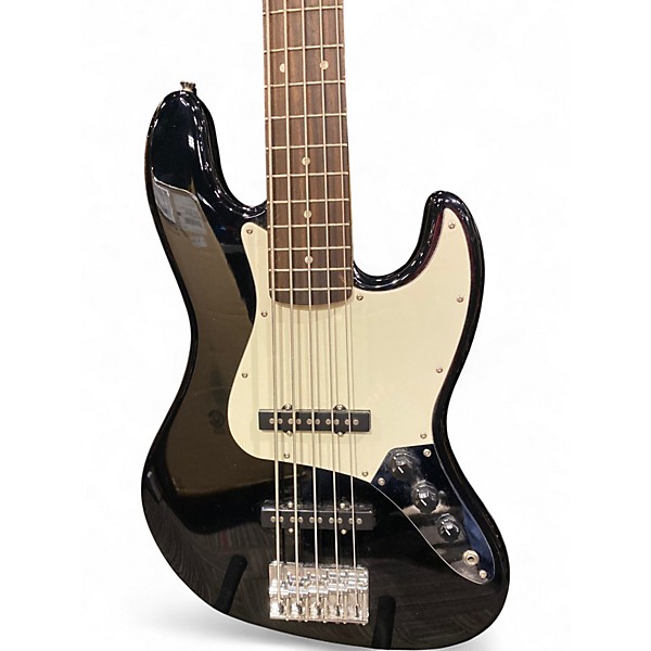 Used Squier J Bass Black Electric Bass Guitar