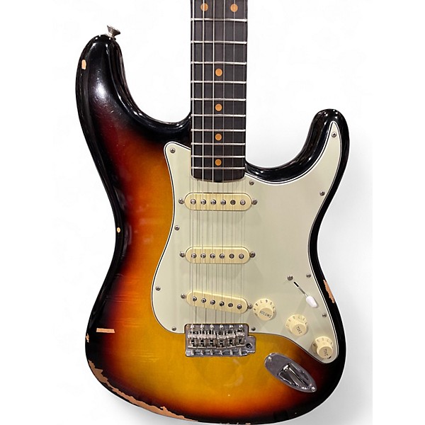 Used 2022 Fender American Vintage II 1961 Stratocaster 3 Color Sunburst Solid Body Electric Guitar