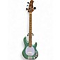 Used Sterling by Music Man Ray34  Seafoam Sparkle Electric Bass Guitar thumbnail