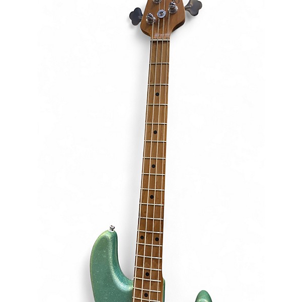 Used Sterling by Music Man Ray34  Seafoam Sparkle Electric Bass Guitar