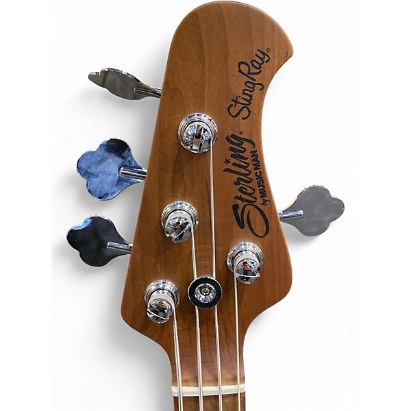 Used Sterling by Music Man Ray34  Seafoam Sparkle Electric Bass Guitar
