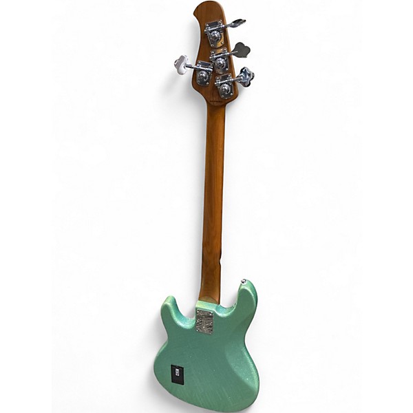 Used Sterling by Music Man Ray34  Seafoam Sparkle Electric Bass Guitar