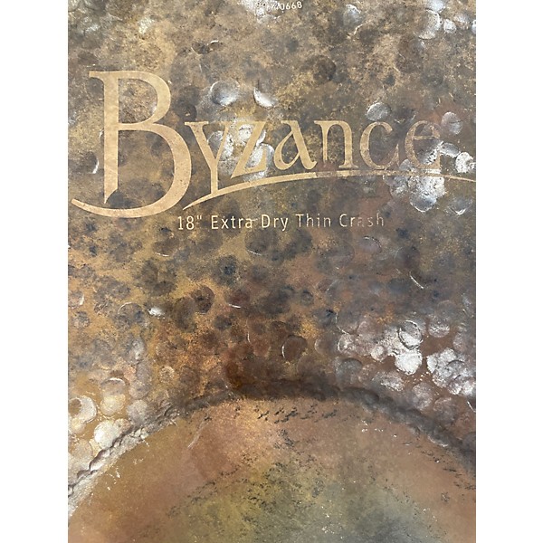 Used MEINL 18in Byzance Extra Thin Dry Crash Cymbal