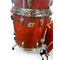 Vintage 1970s Ludwig 3 Piece 3 Piece Red Mahogany Drum Kit