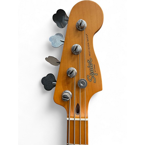 Used Squier 40TH ANNIVERSARY PRECISION BASS Fiesta Red Electric Bass Guitar