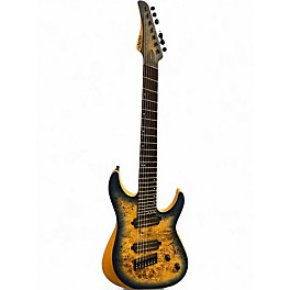 Used Schecter Guitar Research REAPER 7 MULTI SCALE SKY BURST Solid Body Electric Guitar