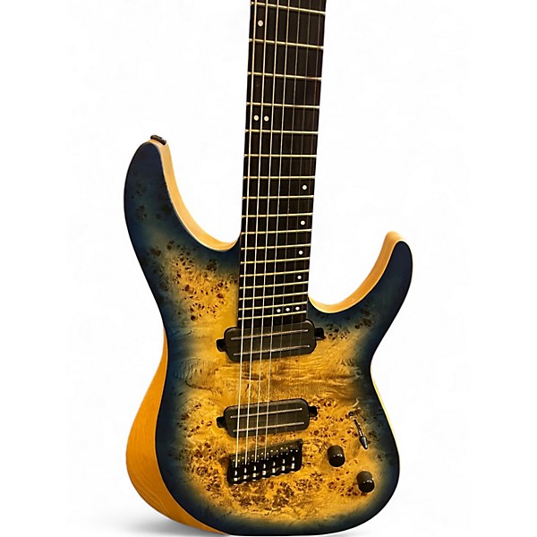 Used Schecter Guitar Research REAPER 7 MULTI SCALE SKY BURST Solid Body Electric Guitar