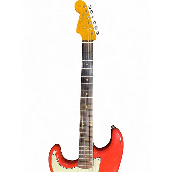 Used Fender Vintage II '61 Left Handed Fiesta Red Solid Body Electric Guitar
