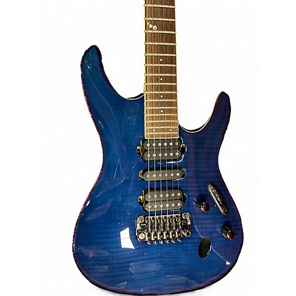 Used Ibanez SV5470F Blue Solid Body Electric Guitar