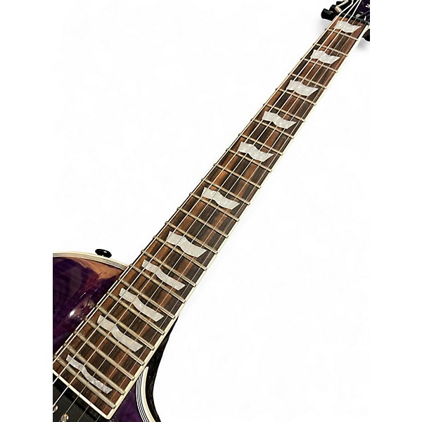 Used 2020 ESP LTD EC1000 Deluxe Trans Purple Solid Body Electric Guitar