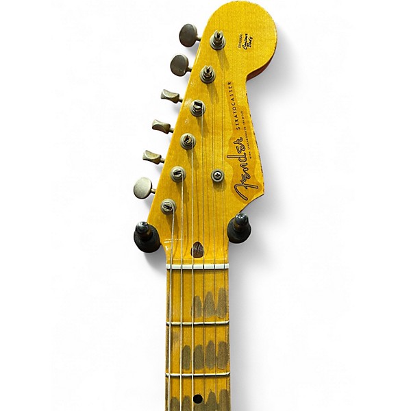 Used 2014 Fender 1956 Heavy Relic Stratocaster Black Solid Body Electric Guitar