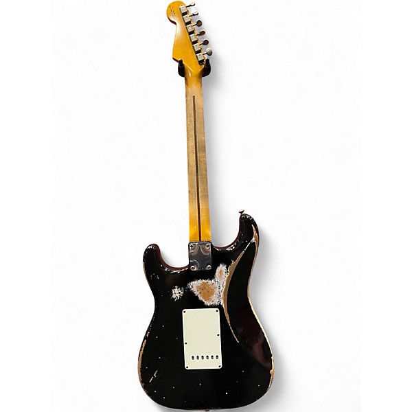 Used 2014 Fender 1956 Heavy Relic Stratocaster Black Solid Body Electric Guitar