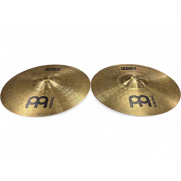 Used MEINL 14in HCS Hi Hat Pair Cymbal