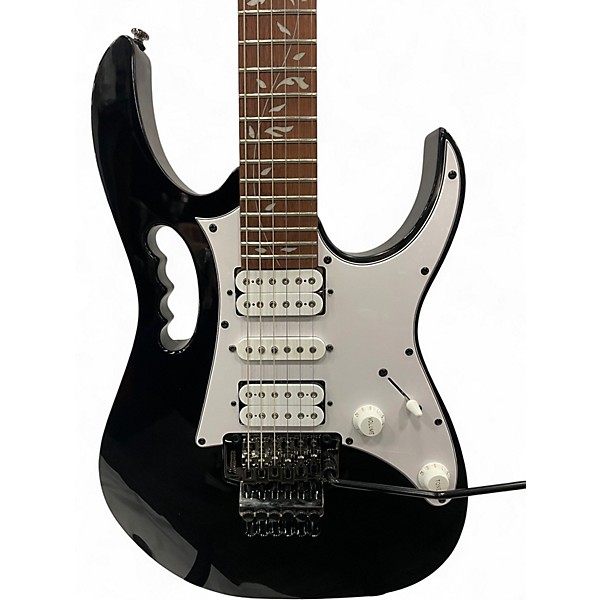 Used 2022 Ibanez JEMJR Black Solid Body Electric Guitar