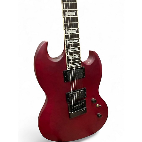 Used ESP LTD Viper 1000 Deluxe Satin Red Solid Body Electric Guitar