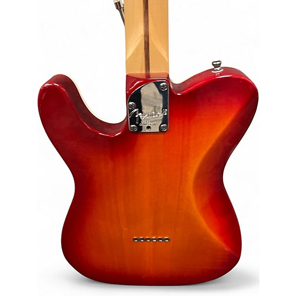 Used Fender American Deluxe Telecaster Aged Cherry Burst Solid Body Electric Guitar
