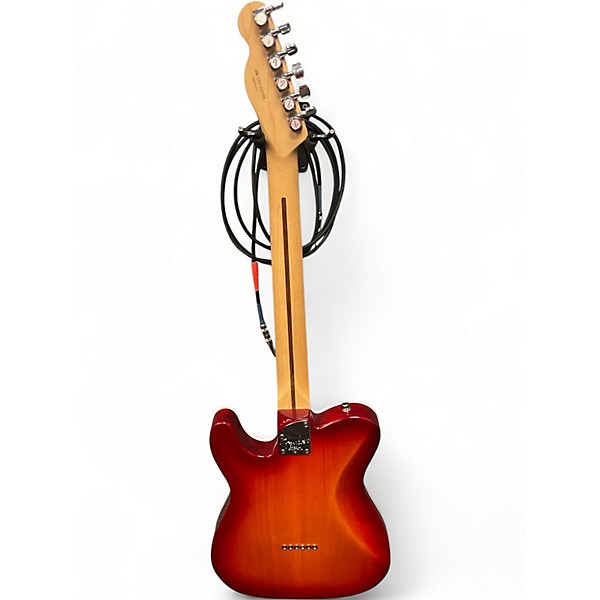 Used Fender American Deluxe Telecaster Aged Cherry Burst Solid Body Electric Guitar