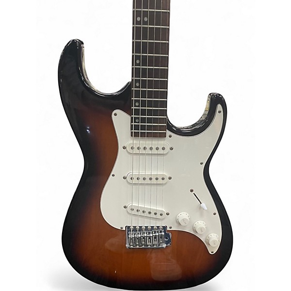 Used Greg Bennett Design by Samick Malibu 3 Tone Sunburst Solid Body Electric Guitar