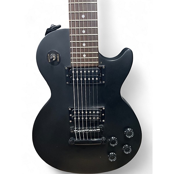Used Epiphone LES PAUL STUDIO 7 STRING Black Solid Body Electric Guitar