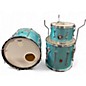 Used Premier 3 Piece 3 Piece Blue Sparkle Drum Kit thumbnail