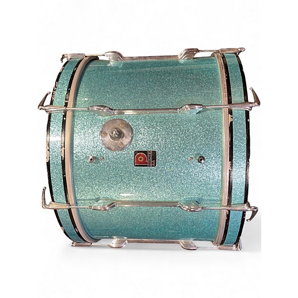Used Premier 3 Piece 3 Piece Blue Sparkle Drum Kit