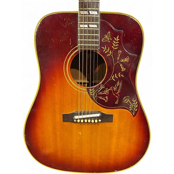 Vintage 1961 Gibson Hummingbird Cherry Sunburst Acoustic Guitar