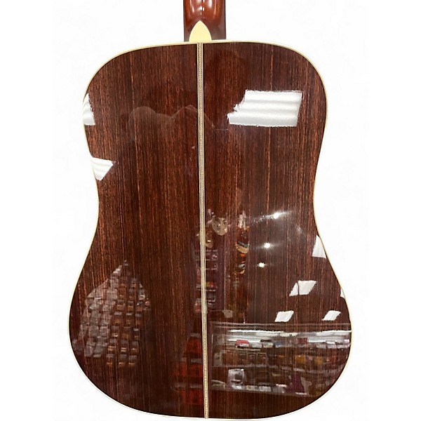 Used Santa Cruz D CUSTOM ADIRONDACK SPRUCE ROSEWOOD Natural Acoustic Guitar