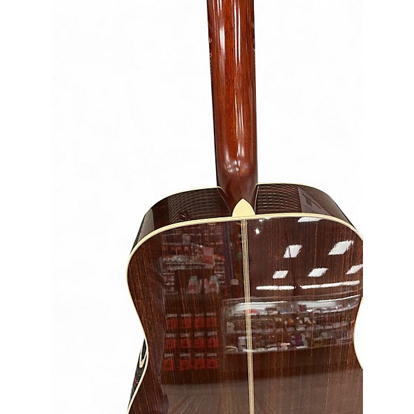 Used Santa Cruz D CUSTOM ADIRONDACK SPRUCE ROSEWOOD Natural Acoustic Guitar