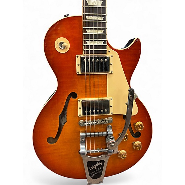 Used 2015 Gibson Les Paul ES Memphis Sunburst Hollow Body Electric Guitar