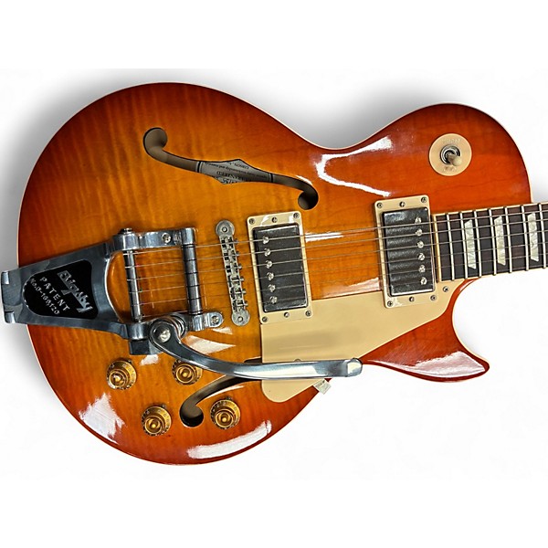 Used 2015 Gibson Les Paul ES Memphis Sunburst Hollow Body Electric Guitar