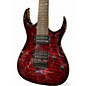 Used Volgoa 7 string guitar Candy Apple Red Solid Body Electric Guitar thumbnail