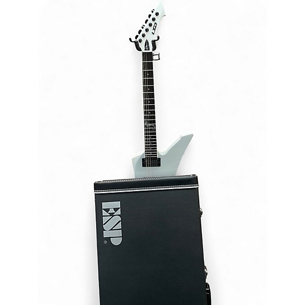 Used ESP LTD James Hetfield Snakebyte WHITE Solid Body Electric Guitar