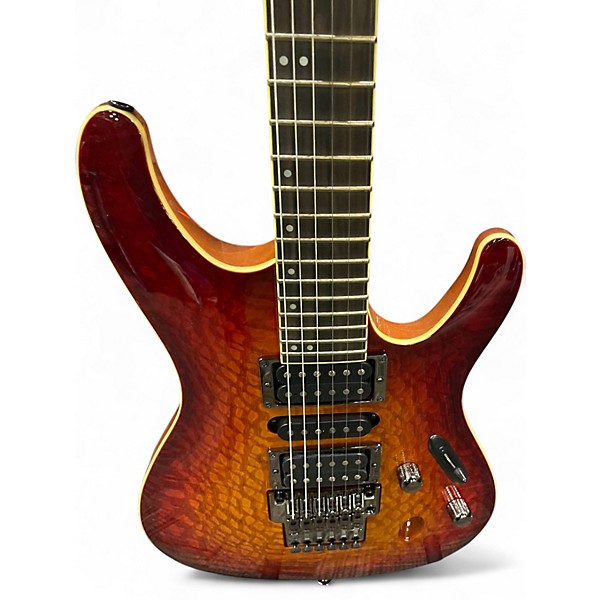 Used Ibanez Prestige S6570SK-STB Burst tobacco Solid Body Electric Guitar